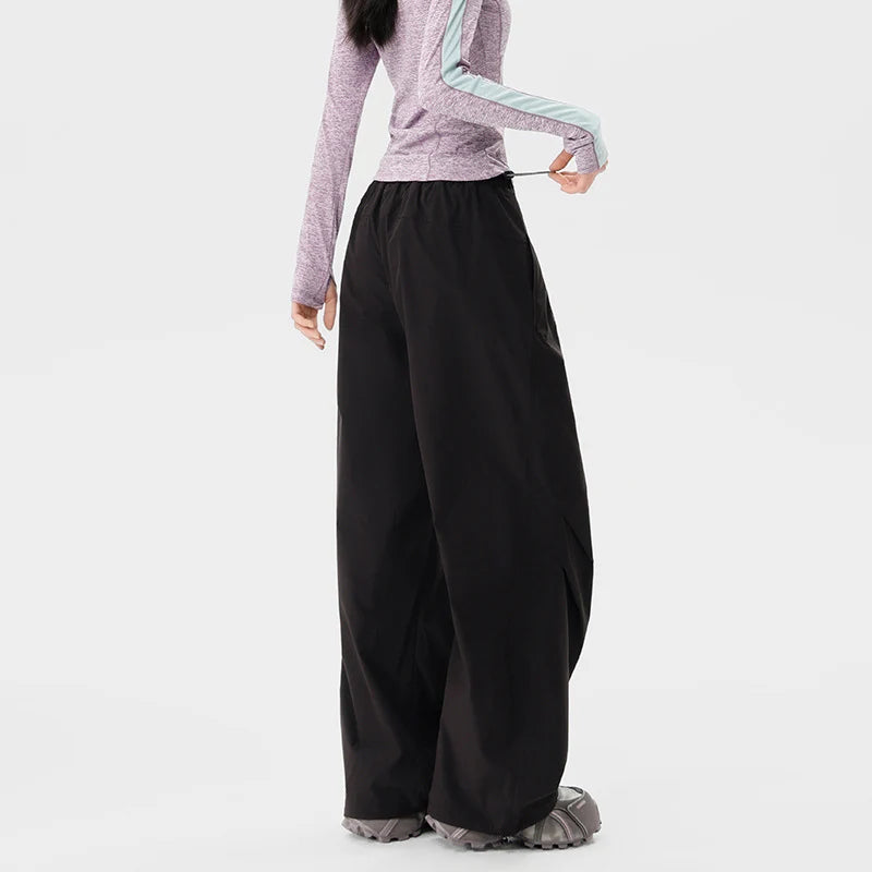 Cargo Pants Wide Leg Quick-Drying Zip Pockets