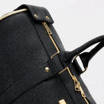 Carry-On Bag Water-Resistant PU Leather Built-In Hanging System