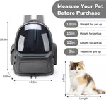 Cat Backpack Carrier 360 Degree Transparent Bubble Window Airline-Approved