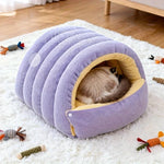 Cat Bed Enclosed Cave Fleece Lined Machine Washable