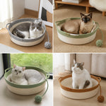 Cat Bed Hand-Woven Cotton Rope Cozy Resting Spot