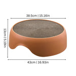 Cat Bed & Scratcher Reversible Plush Replaceable Cardboard