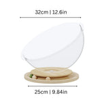Cat Bed Transparent Acrylic Dome & Wooden Balls