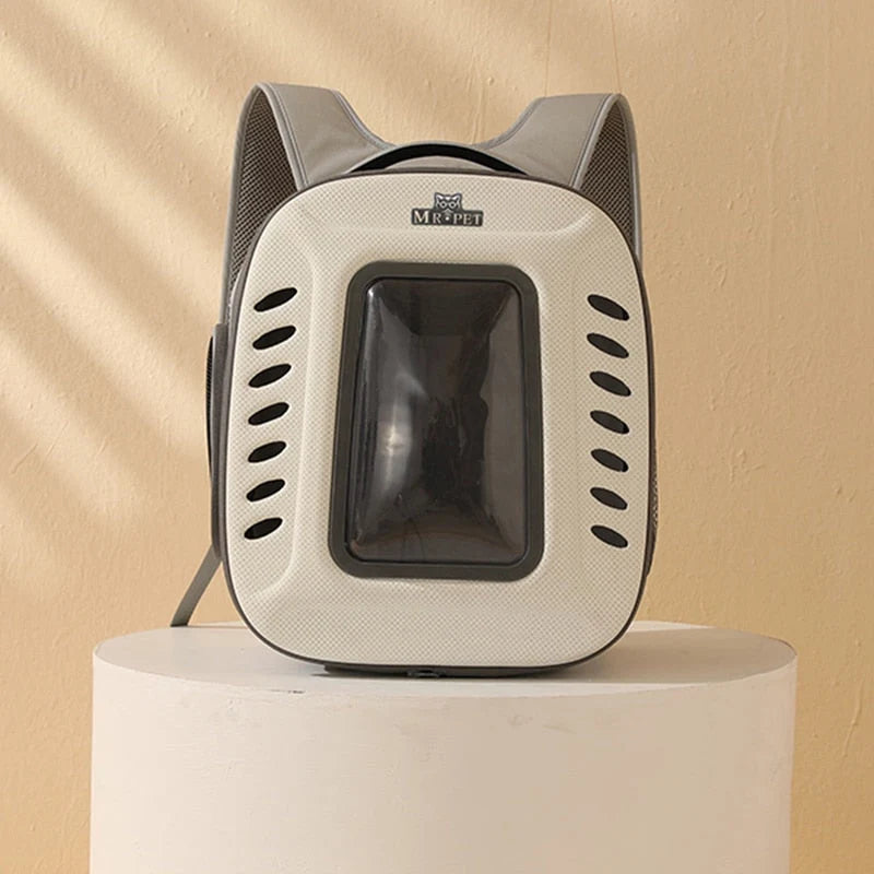 Cat Carrier Backpack Breathable Mesh Zipper Closure