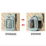 Cat Carrier Backpack Breathable Mesh Zipper Closure