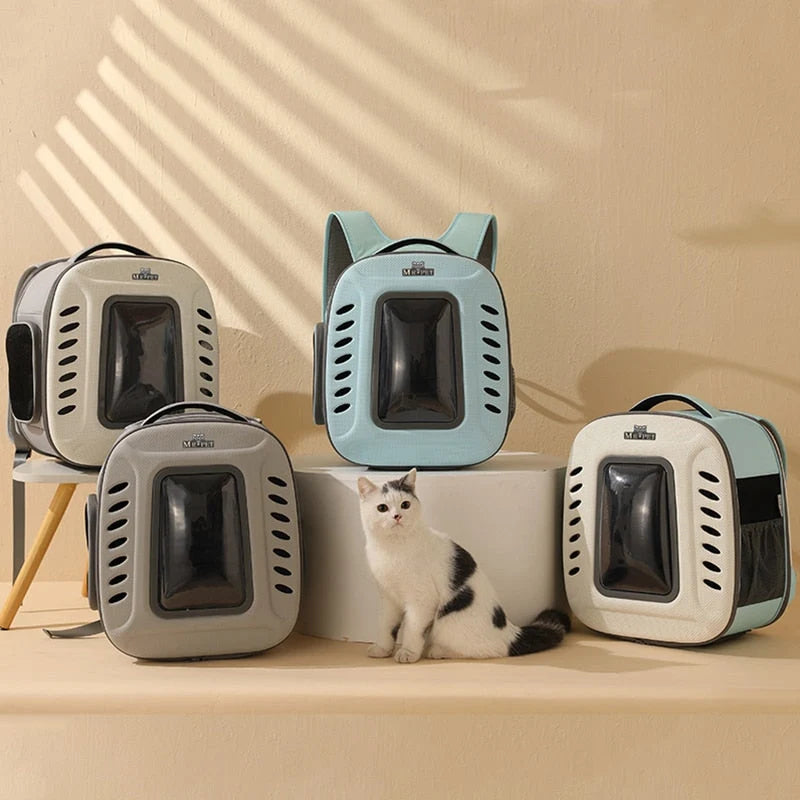 Cat Carrier Backpack Breathable Mesh Zipper Closure