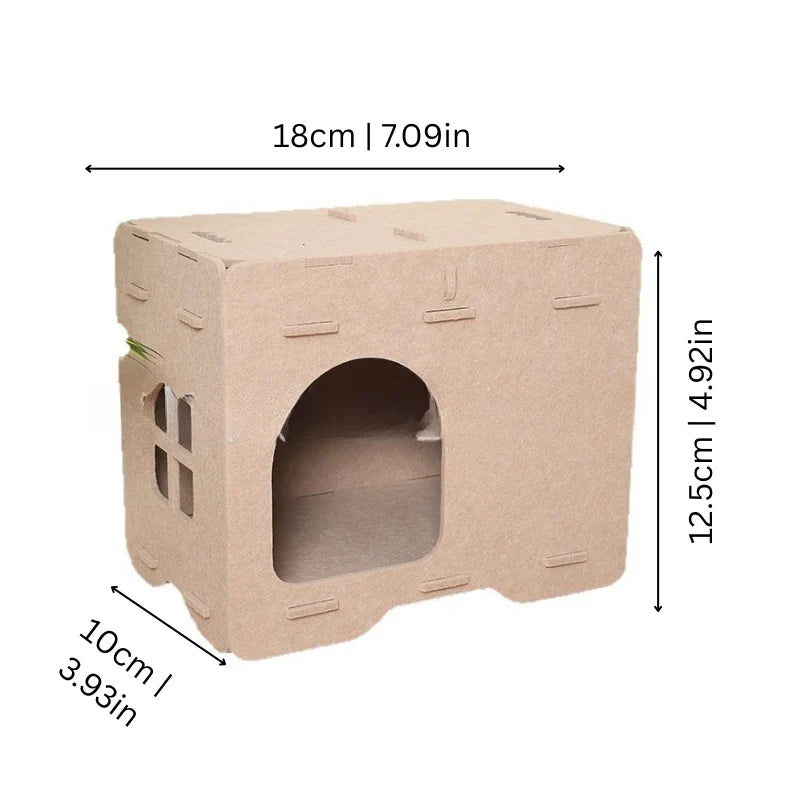 Cat Cave Bed 2-in-1 Felt Hideout & Perch