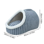 Cat Cave Bed Plush Fleece Machine-Washable & Non-Slip Base