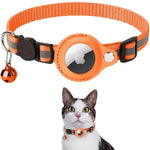 Cat Collar Reflective Adjustable Quick-Release GPS Tracker Holder