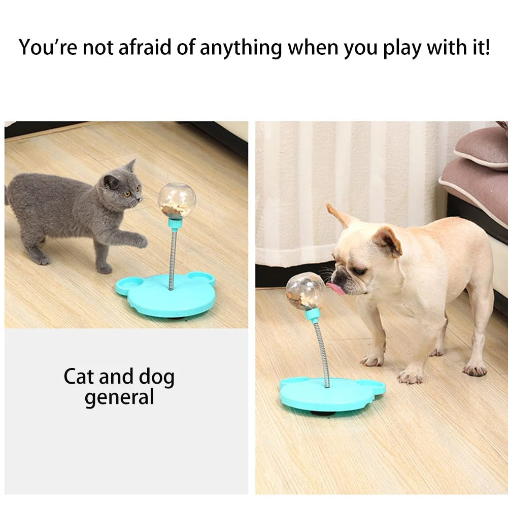 Cat Feeder Ball Interactive Slow-Dispensing With Catnip