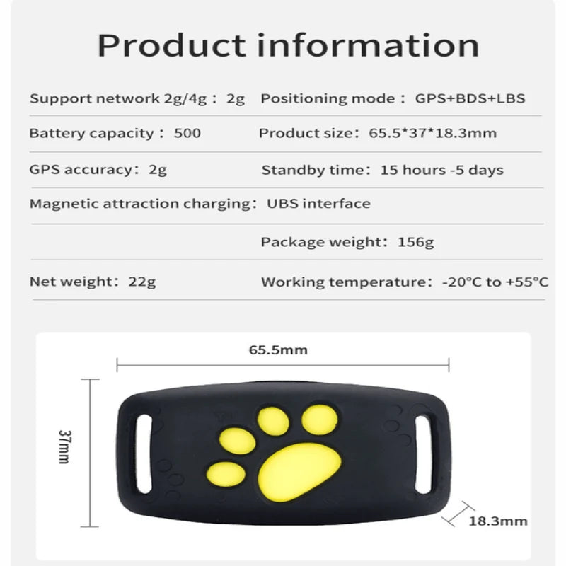 Cat GPS Tracker Real-Time Location No Subscription Fees