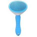 Cat Grooming Brush Self-Cleaning Soft Bristles Ergonomic Handle