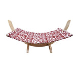Cat Hammock Wooden Frame Oxford Fabric Hanging Bed