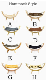 Cat Hammock Wooden Frame Oxford Fabric Hanging Bed