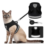 Cat Harness Escape-Resistant Adjustable Reflective With Leash