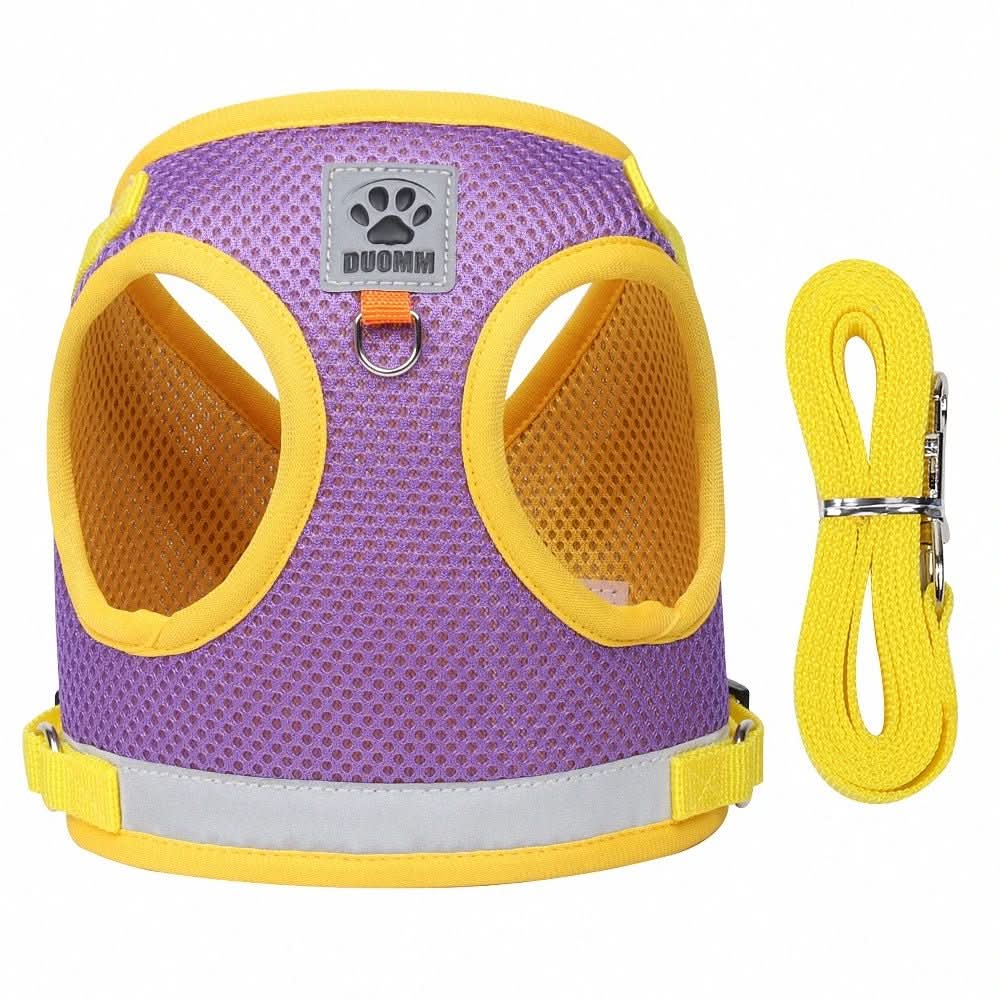 Cat Harness Escape-Resistant Adjustable Reflective With Leash
