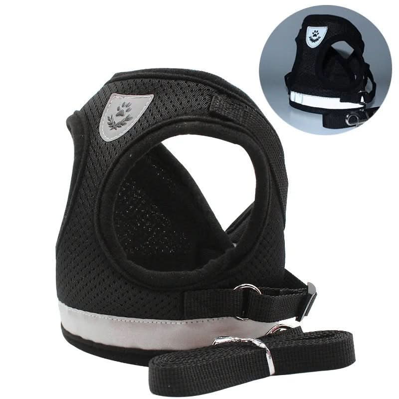 Cat Harness Escape-Resistant Adjustable Reflective With Leash