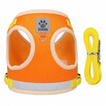Cat Harness Escape-Resistant Adjustable Reflective With Leash