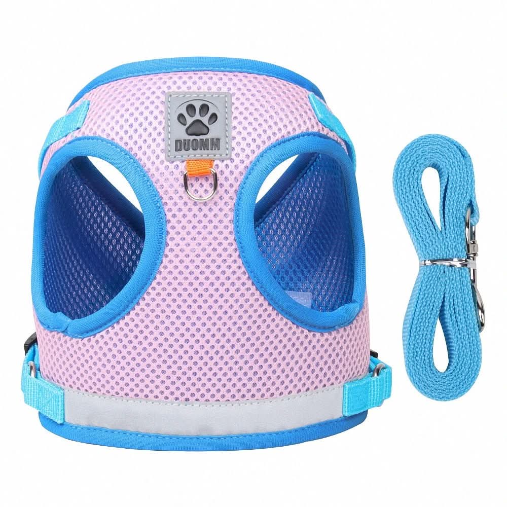 Cat Harness Escape-Resistant Adjustable Reflective With Leash