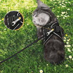 Cat Harness Escape-Resistant Adjustable Reflective With Leash