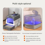 Cat Litter Box Enclosed Rechargeable Deodorizing System
