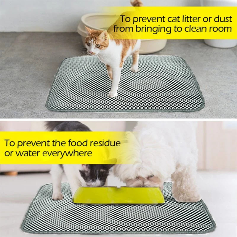 Cat Litter Mat Waterproof Non-Slip Easy-Clean