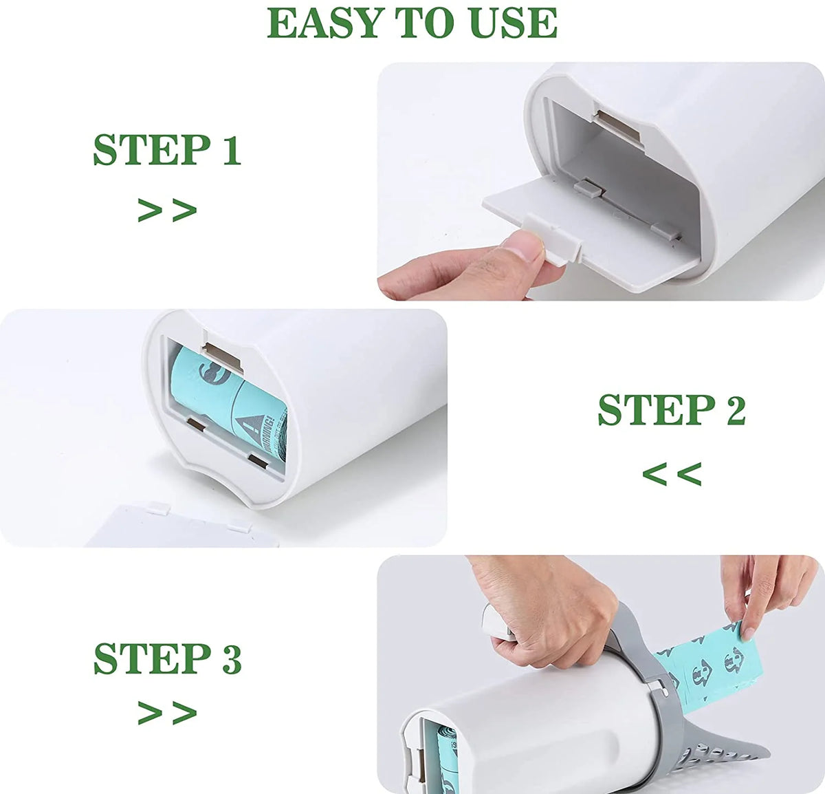 Cat Litter Scoop Built-In Waste Container & Bag Holder