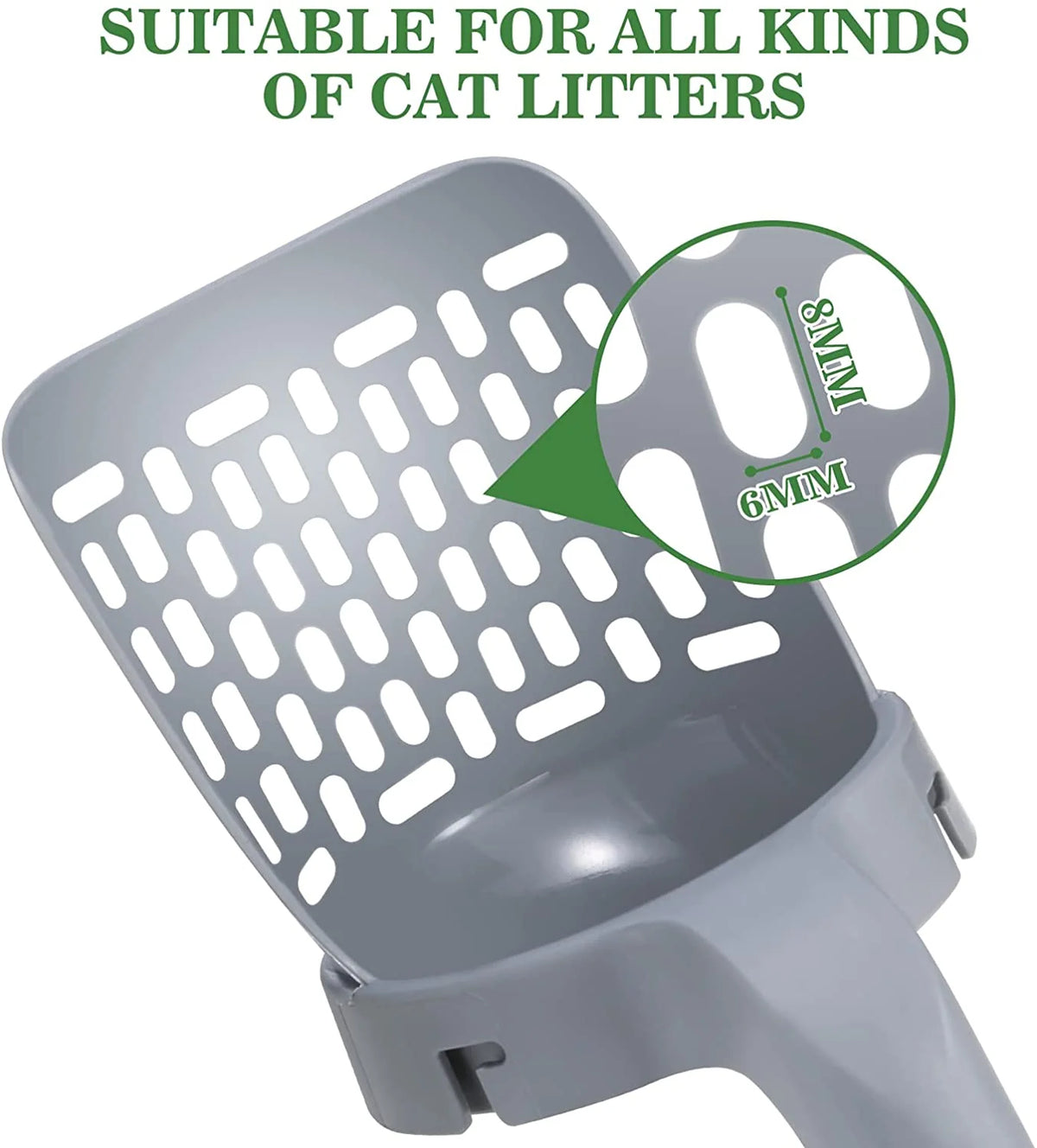 Cat Litter Scoop Built-In Waste Container & Bag Holder