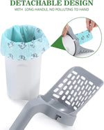 Cat Litter Scoop Built-In Waste Container & Bag Holder