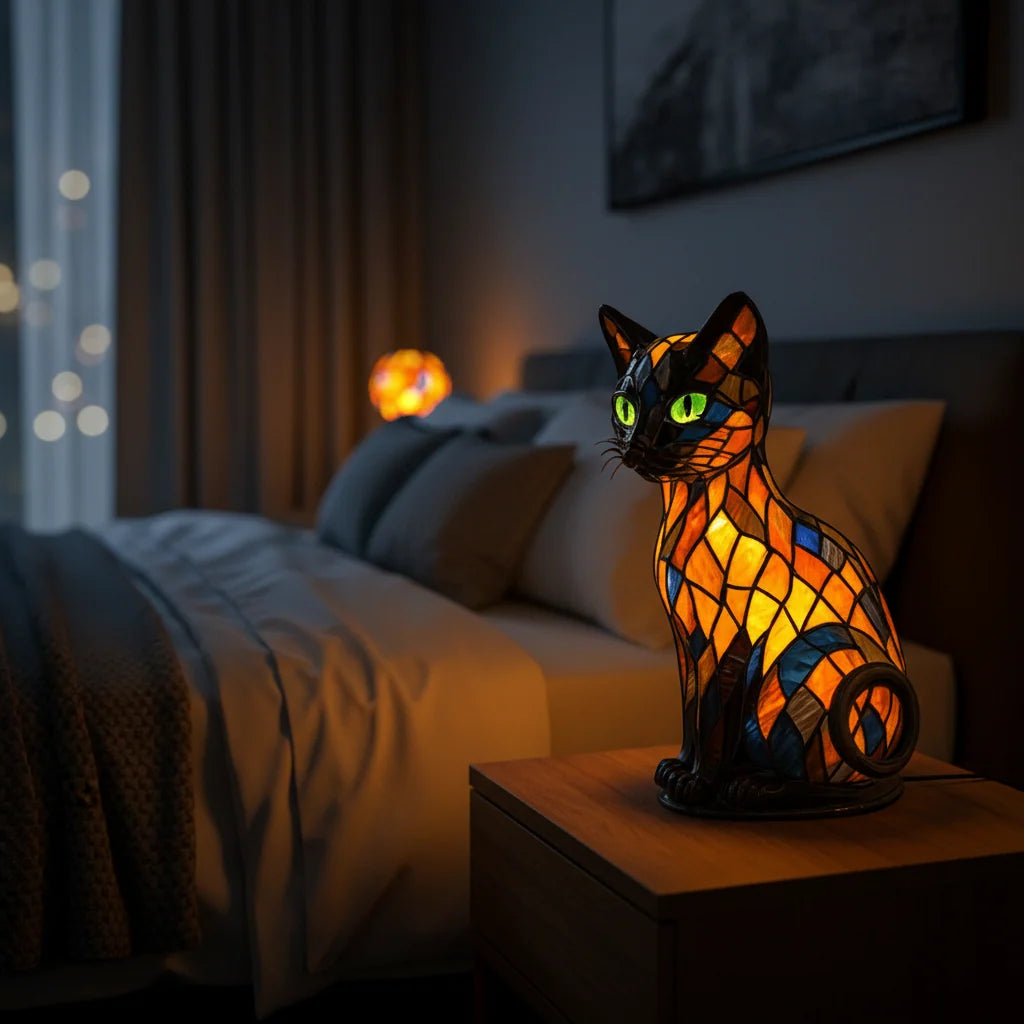 Cat Night Light Rechargeable Silicone Touch-Controlled