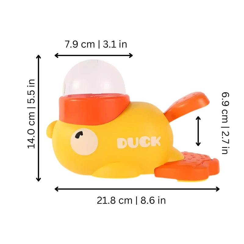 Cat Puzzle Feeder Slow-Feed & Easy-Fill Duck Design