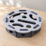 Cat Puzzle Maze Felt With Bell Ball Included