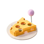 Cat Puzzle Toy Felt Hidden Pockets & Dangling Toys