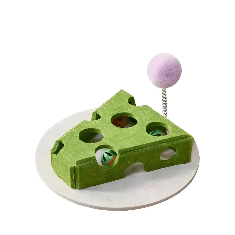 Cat Puzzle Toy Interactive Scratch-Friendly Felt