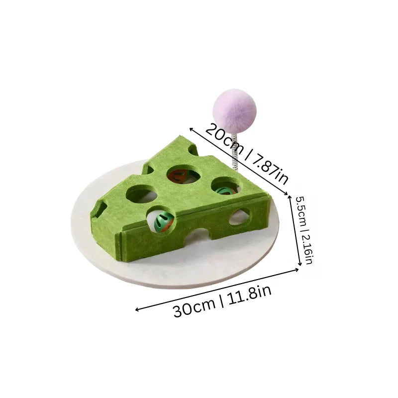 Cat Puzzle Toy Interactive Scratch-Friendly Felt