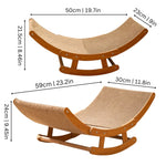 Cat Scratcher Bed Ergonomic Concave Cardboard & Sisal