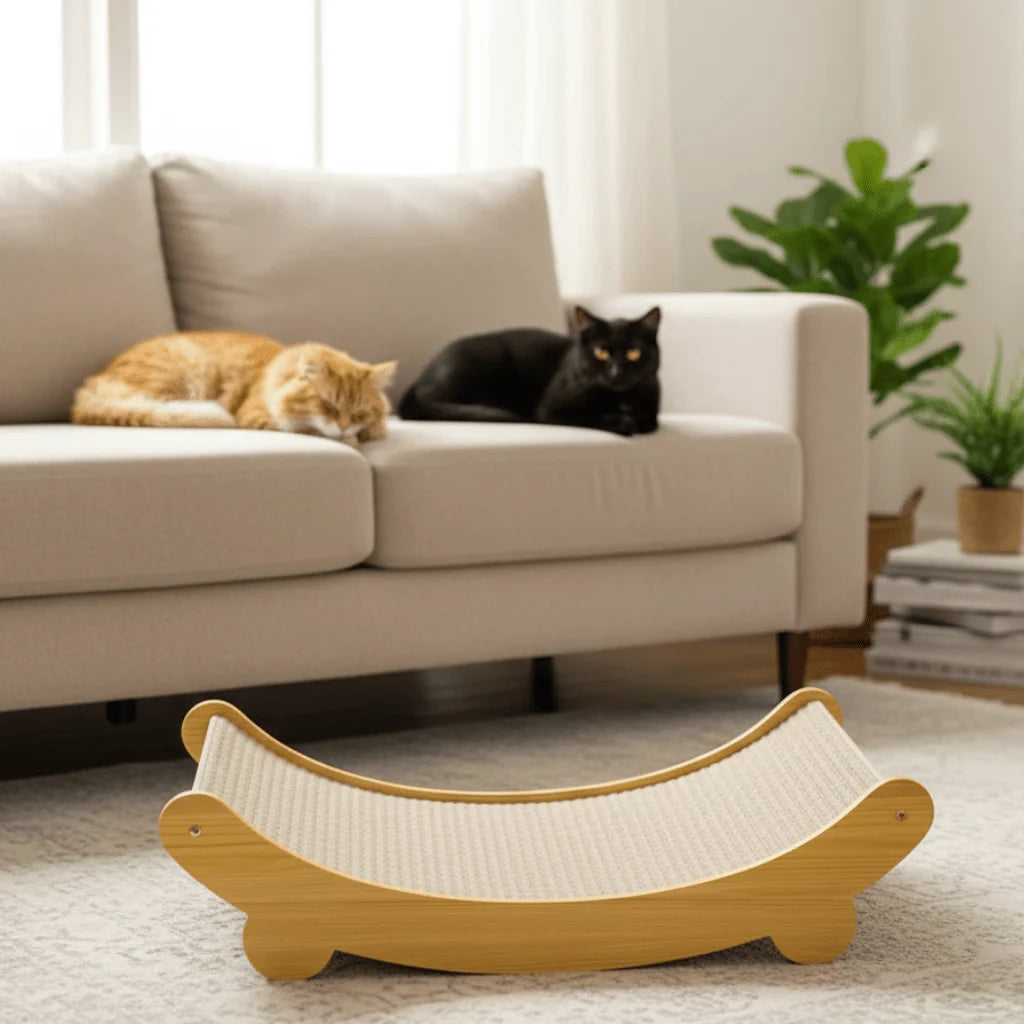 Cat Scratcher & Bed Sisal Non-Slip Padded Resting Spot