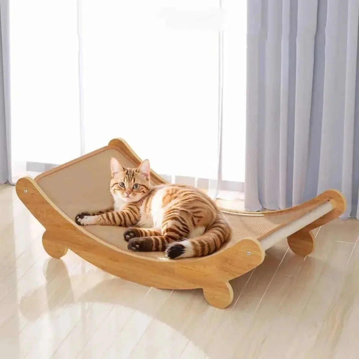 Cat Scratcher & Bed Sisal Non-Slip Padded Resting Spot