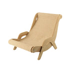 Cat Scratcher Lounge Chair Sisal Scratch Surface Wood Frame