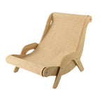 Cat Scratcher Lounge Chair Sisal Scratch Surface Wood Frame