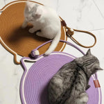 Cat Scratching Mat Natural Sisal Double-Sided Dangling Toy