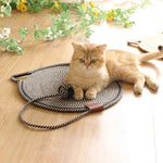 Cat Scratching Mat Reversible Sisal With Dangling Toy
