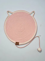 Cat Scratching Mat Reversible Sisal With Dangling Toy