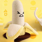 Cat Scratching Post Banana Design Hemp Rope Plush Climbing Tower