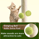 Cat Scratching Post Wooden Tree-Shaped Design