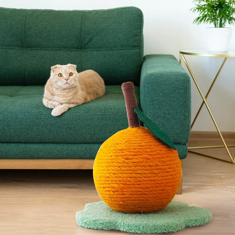 Cat Scratching Toy Sisal Orange Tree Design