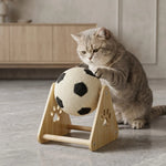 Cat Scratching Toy Stand Sisal Surface Suspended Soccer Ball