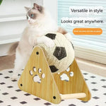Cat Scratching Toy Stand Sisal Surface Suspended Soccer Ball