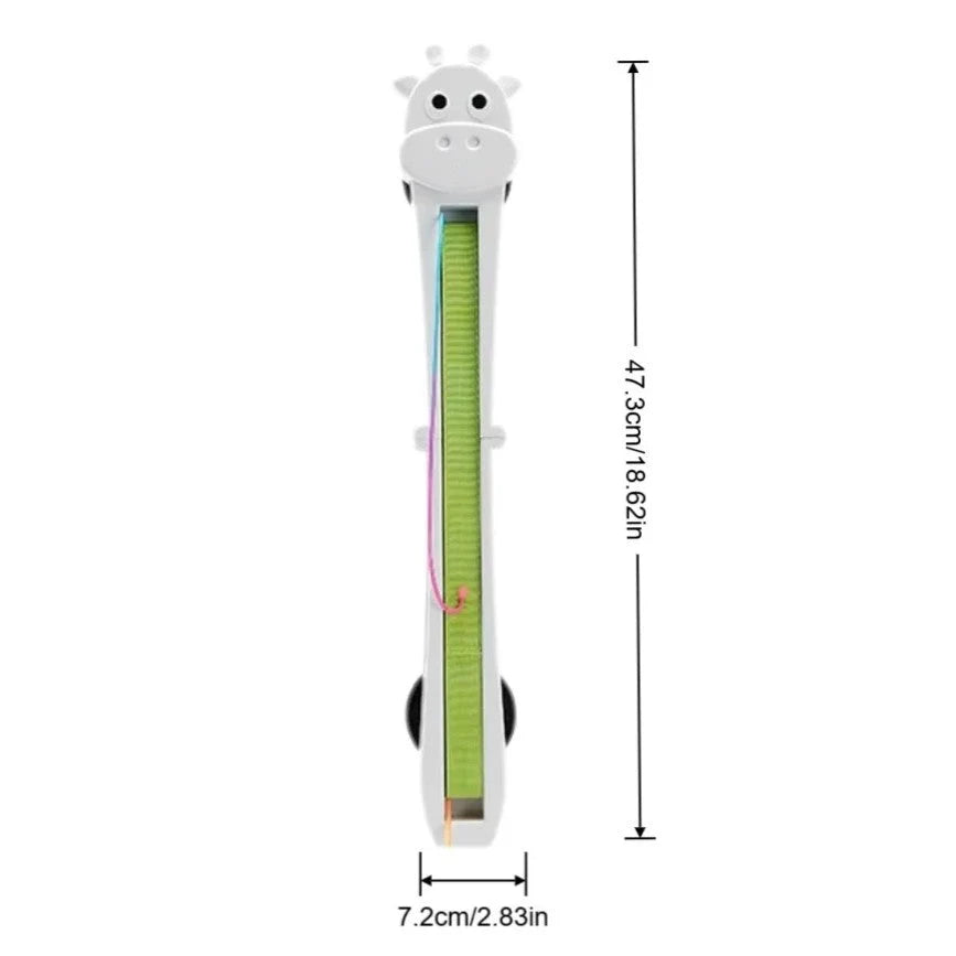 Cat Teaser Toy Automatic Moving Ropes Rechargeable Suction Mount