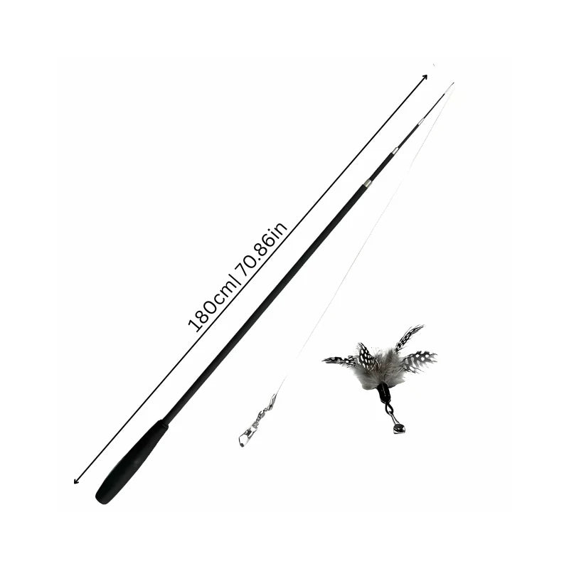 Cat Teaser Wand Extendable Carbon Fiber